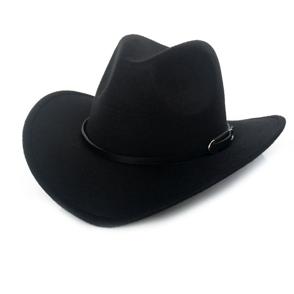 Sombrero Vaquero Vintage de Lana para Otoño e Invierno