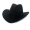 Sombrero Vaquero Vintage de Lana para Otoño e Invierno