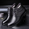 Zapatos Altos de Lona para Hombre con Cordones