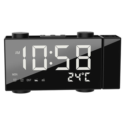 Reloj Despertador con Proyección FM, Pantalla Digital, Carga USB y Termómetro - Image 7