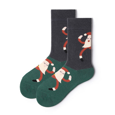 Pareja Japonesa Adorable con Calcetines Tubo - Ilustración Romántica - Image 5