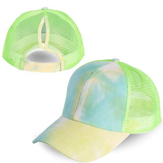 Gorra de Béisbol Tie-Dye con Cola de Caballo - Image 14