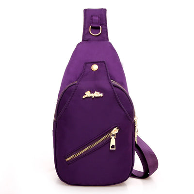 Bolsa Mensajera Nylon Impermeable para Mujer