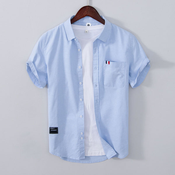 Camisa Casual de Manga Corta para Hombre - Primavera y Verano