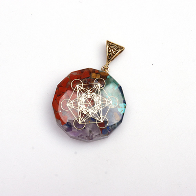 Colgante de Cristal Curativo Reiki con Piedra Natural para 7 Chakras - Image 113