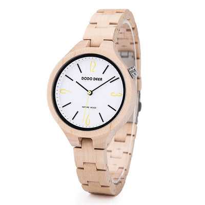 Reloj de Cuarzo Luminoso con Madera Natural - Image 29