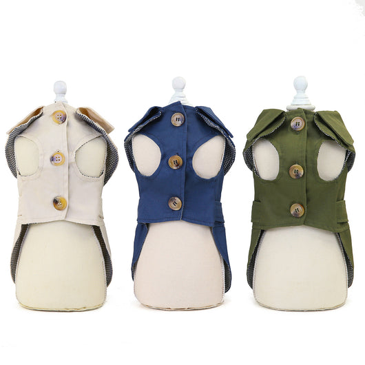 Abrigo Tricolor para Perros Pequeños - Chamarra Trendy para Otoño e Invierno - Image 10