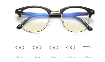 Gafas Metálicas Anti-Radiación con Cadena Trendy - Image 12