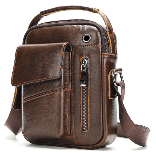Bolso Crossbody de Cuero Minimalista para Hombre - Image 7