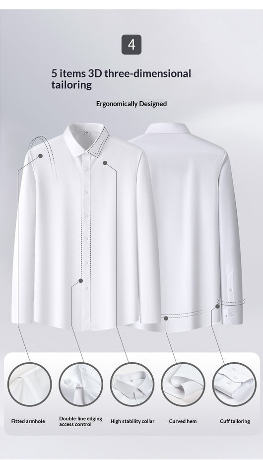 Camisa de Trabajo Profesional sin Planchado para Hombre - Image 12