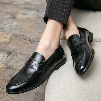 Zapatos de Cuero Minimalistas Punta Afilada Estilo Británico - Image 3