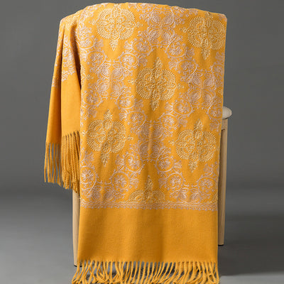 Bufanda Coreana con Bordado de Corona - Accesorio Versátil para Invierno y Primavera - Image 22
