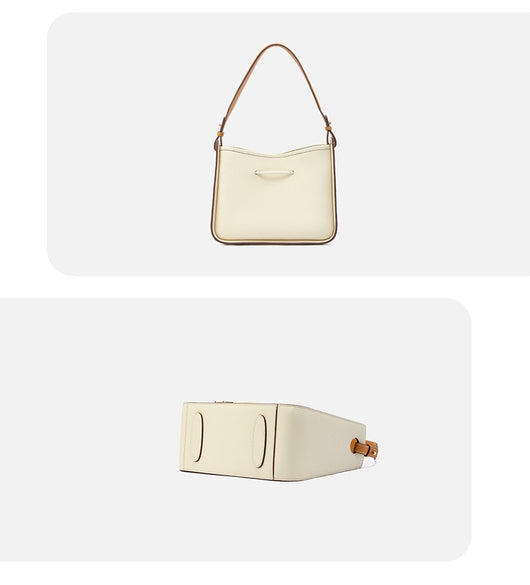Bolso de Cuero Genuino Estilo Minimalista Lujo - Gran Capacidad - Image 8