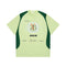 Camiseta Hombre Estampado Patchwork Alfabeto American Street Manga Corta Suelta
