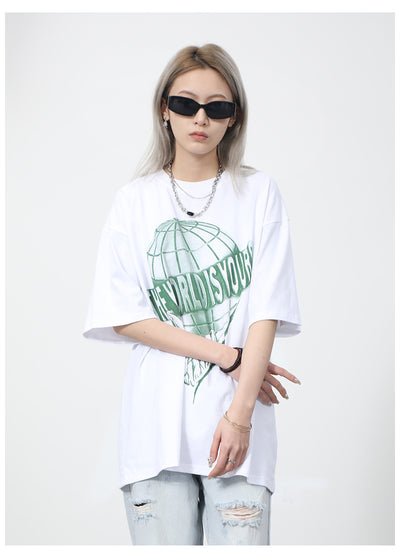 Playera Pareja Estampado Mitad Tierra con Letras - Image 22