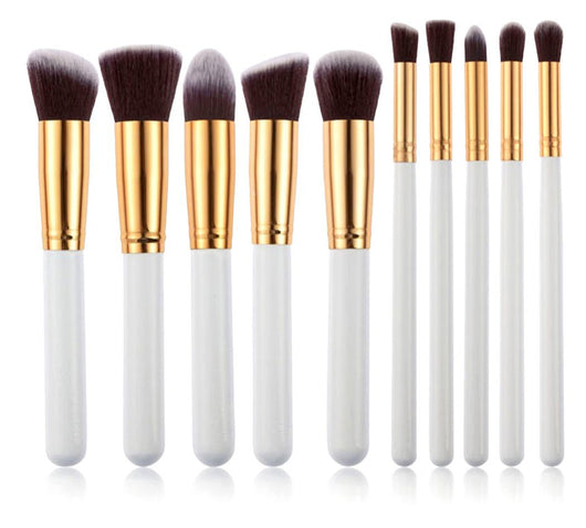 Set de Brochas de Maquillaje Portátil con Mango de Madera - Image 12