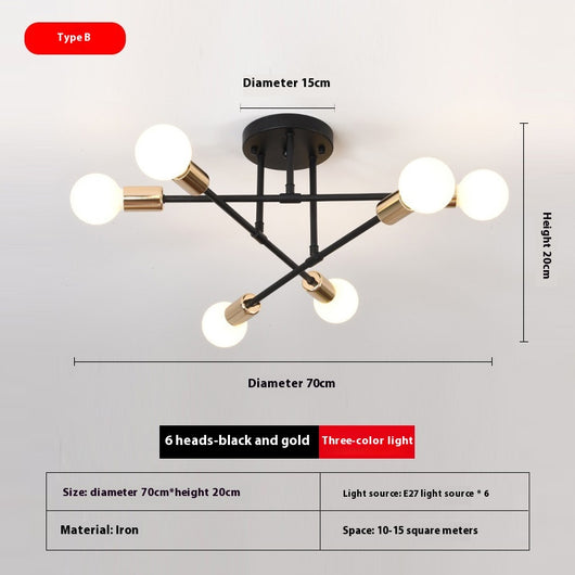 Lámpara de Techo Ramificada LED para Sala y Comedor - Image 5