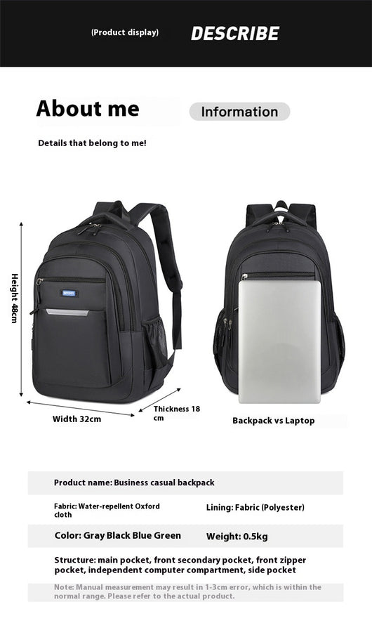 Mochila Casual para Hombre - Diseño Moderno y Funcional - Image 31