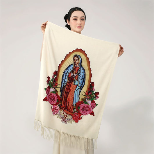 Bufanda de Cachemira Virgen Estampada para Mujer - Chal Versátil y Abrigador de Alta Calidad - Image 3