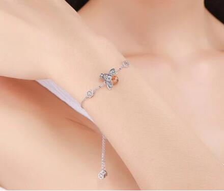 Pulsera de Plata Esterlina Abejita para Mujer - Image 3