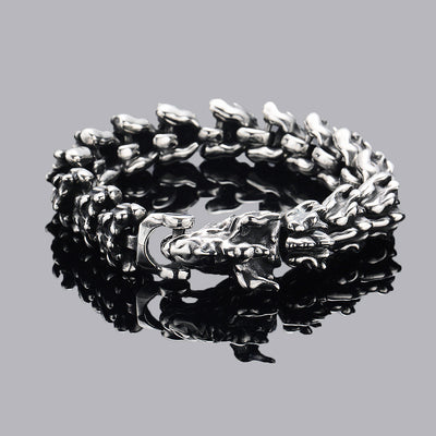 Pulsera Vintage Cabeza de Dragón para Hombre - Acceorio de Poder y Estilo - Image 2