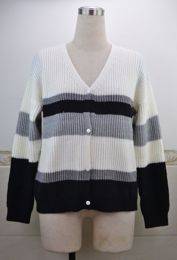 Cardigan Tejido Mixto Estilo Europeo y Americano