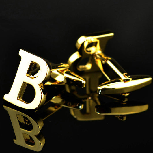 Gemelos de Letras Chapados en Oro 14K A-Z - Image 36