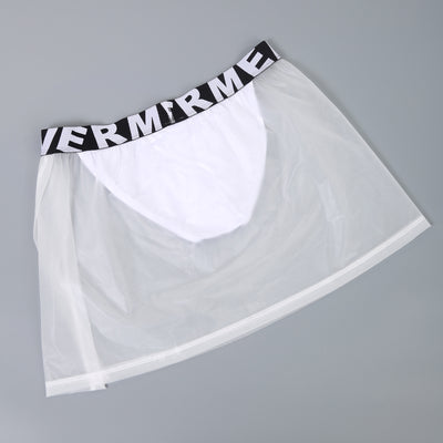 Pantalón Minifalda PVC Transparente para Hombre con Laterales Abiertos - Image 30