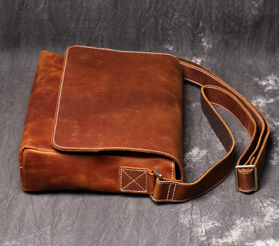 Bolso Bandolera Vintage Artesanal para Hombre - Image 8