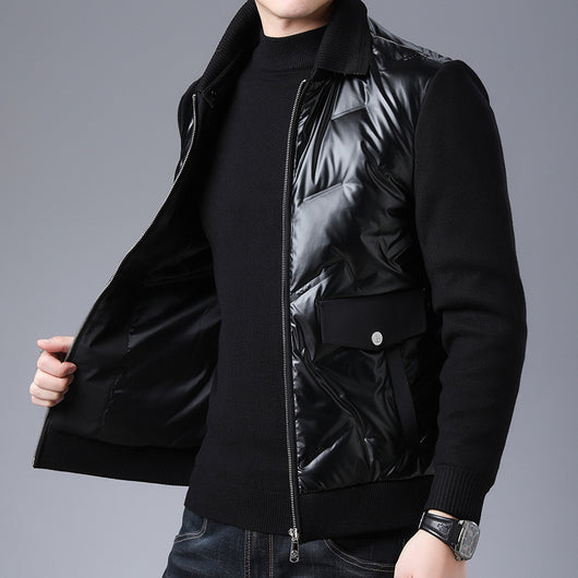 Chaqueta de Plumón Invernal para Hombre de Mediana Edad - Image 3