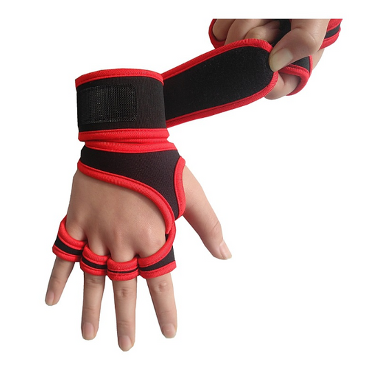 Guantes de Levantamiento de Pesas Antideslizantes de Medio Dedo - Image 6