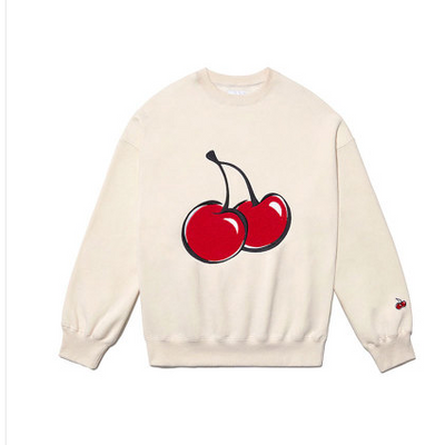 Sudadera Coreana KIRSH Cherry con Capucha - Diseño Holgado Universitario para Parejas - Image 5
