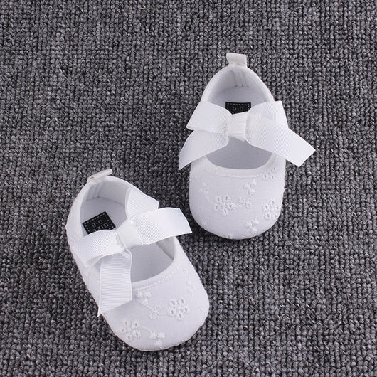 Zapatos de Algodón para Bebé con Elástico y Moño - Calzado Suave para Primeros Pasos - Image 10