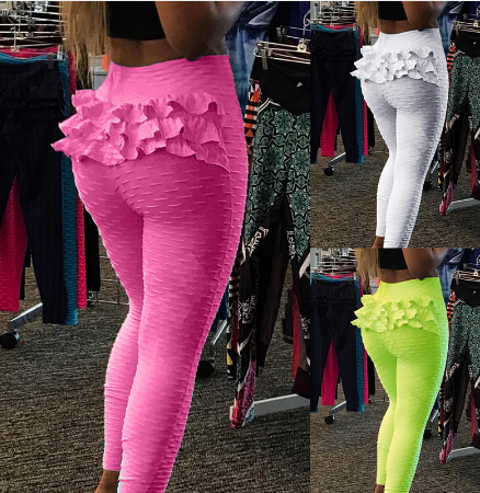 Pantalones Yoga Ajustados Jacquard con Diseño Slim