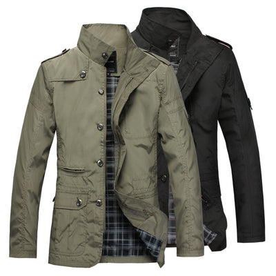 Chaqueta Casual con Cuello Mao para Hombre