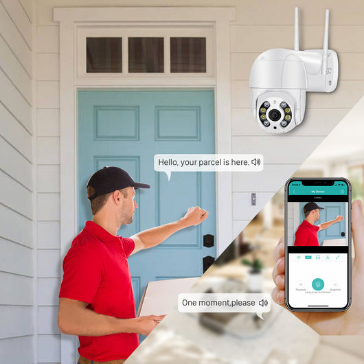 Cámara de Vigilancia WiFi Inteligente con Doble Iluminación y Almacenamiento en la Nube