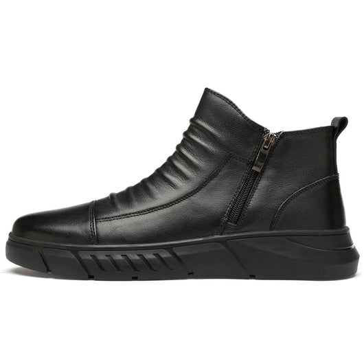 Botas de Cuero Vacuno Casual - Estilo Versátil y Duradero - Image 32