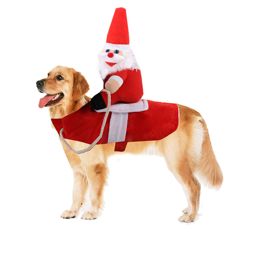 Disfraces Navideños para Mascotas y Jinetes - Trajes Divertidos de Papá Noel - Image 9