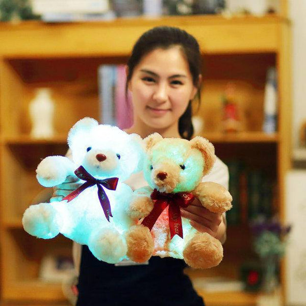 Osito de Peluche Luminoso - Peluche Interactivo con Luz LED