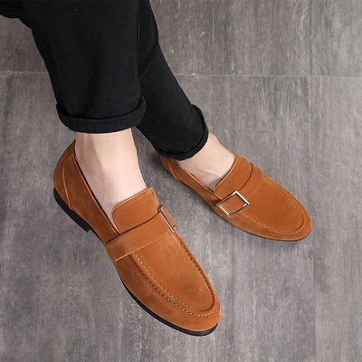 Mocasines de Ante para Hombre con Hebilla de Cinturón - Image 2
