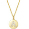 Single Studded Letter Necklace A 925 Plateado