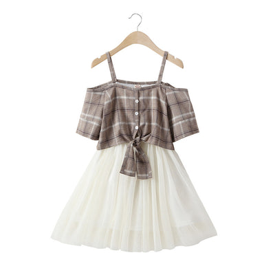 Vestido de dos piezas con malla transparente - Image 3