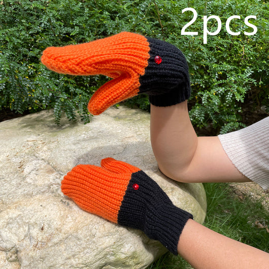 Guantes de Lana Tejida Cisne 3D con Protección Total para Invierno - Image 12