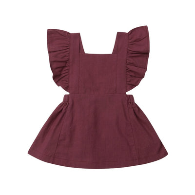 Vestido de Fiesta Princesa con Volantes para Bebé Niña