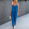 Jumpsuit Enterizo Halter Cuello Escotado con Bolsillos
