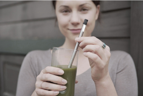Pajita Portátil Reutilizable de Acero Inoxidable con Estuche - Image 4