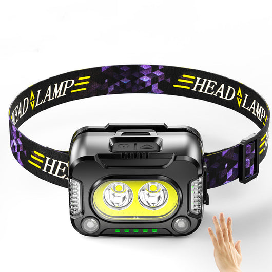 Linterna Frontal LED COB de Alta Potencia con Sensor de Movimiento para Correr y Pesca - Image 14