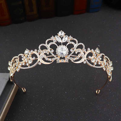 Corona de Novia con Diamantes de Imitación - Diadema para Vestido de Boda - Image 6