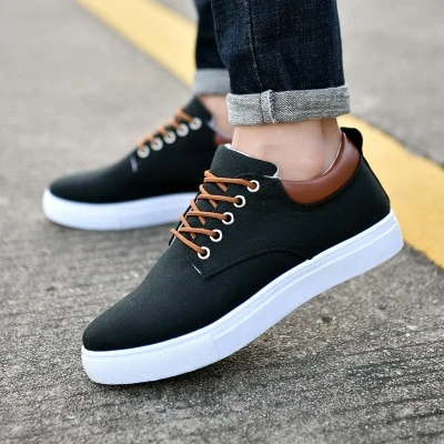 Zapatos Deportivos Casuales de Lona Transpirables para Hombre