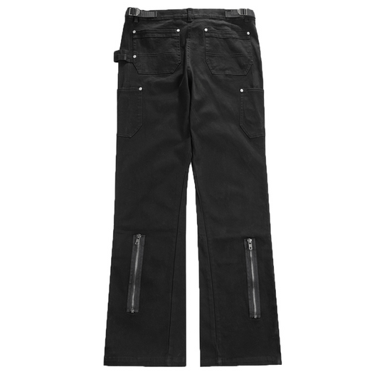 Pantalones Rectos con Bolsillo Trasero Cremallera - Image 4